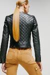 KarenMillen Leather Quilted Trophy Jacket thumbnail 3
