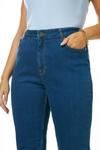 KarenMillen Plus Size Mid Rise Straight Leg Crop Jeans thumbnail 2