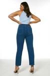 KarenMillen Plus Size Mid Rise Straight Leg Crop Jeans thumbnail 3