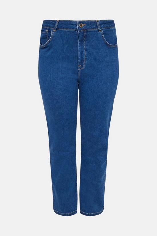 KarenMillen Plus Size Mid Rise Straight Leg Crop Jeans 5