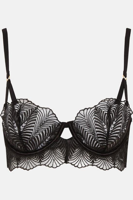 KarenMillen Scallop Embroidery Detailed Non Padded Bra 5
