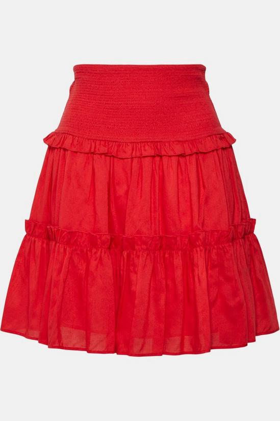 KarenMillen Shirred Viscose Modal Skirt 4