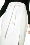 KarenMillen Plus Size Structured Stretch Tie Belt Skirt thumbnail 2