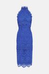KarenMillen Lace Applique Halter Midi Dress thumbnail 5