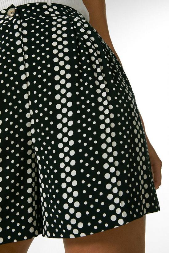 KarenMillen Plus Size Spot Print Woven Shorts 2