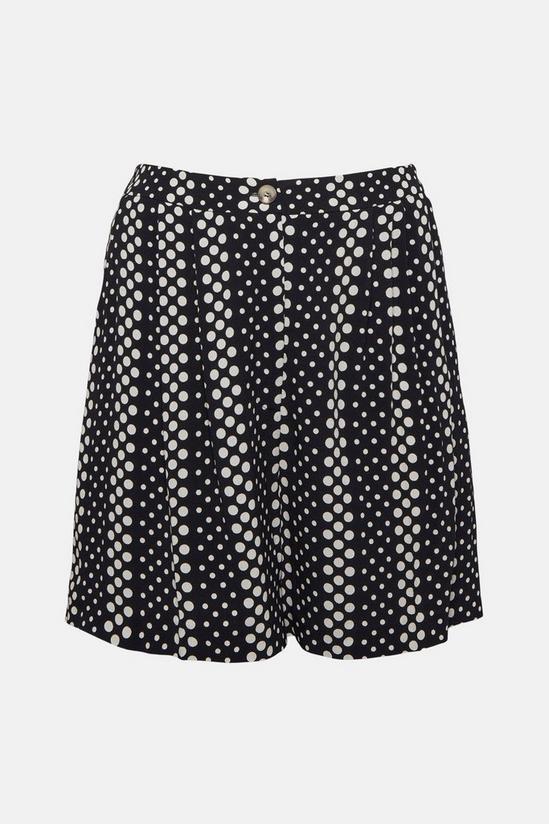 KarenMillen Plus Size Spot Print Woven Shorts 5