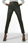 KarenMillen Coated Button Front Jegging thumbnail 4