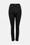 KarenMillen Coated Button Front Jegging thumbnail 5