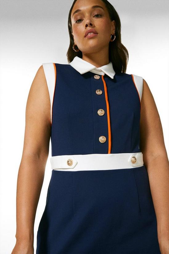 KarenMillen Plus Size Colour Pop Collar Ponte Dress 1