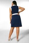 KarenMillen Plus Size Colour Pop Collar Ponte Dress thumbnail 3