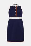 KarenMillen Plus Size Colour Pop Collar Ponte Dress thumbnail 5