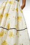 KarenMillen Petite Meadow Floral Corset Silk Cotton Dress thumbnail 2