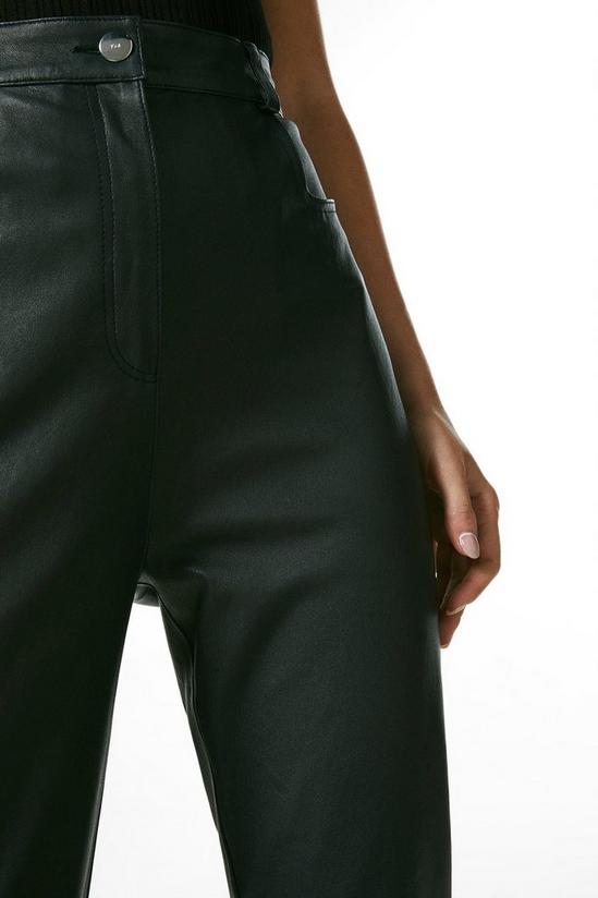 KarenMillen Petite Stretch Leather Five Pocket Jean 2