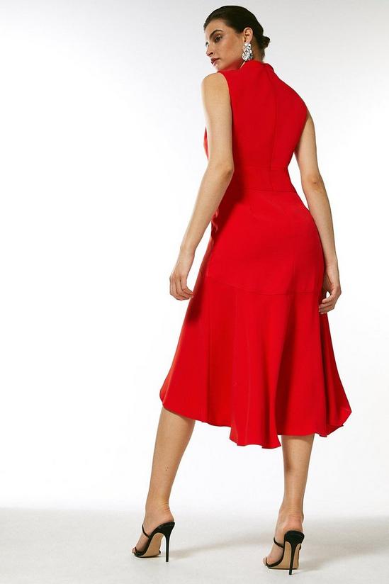 KarenMillen Soft Tailored High Low Midi Dress 3