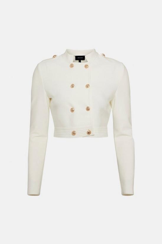 KarenMillen Cropped Military Double Breasted Jacket 5