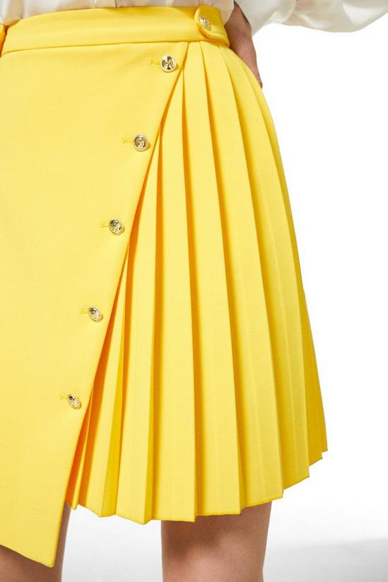 KarenMillen Compact Stretch Multi Button Skirt 2