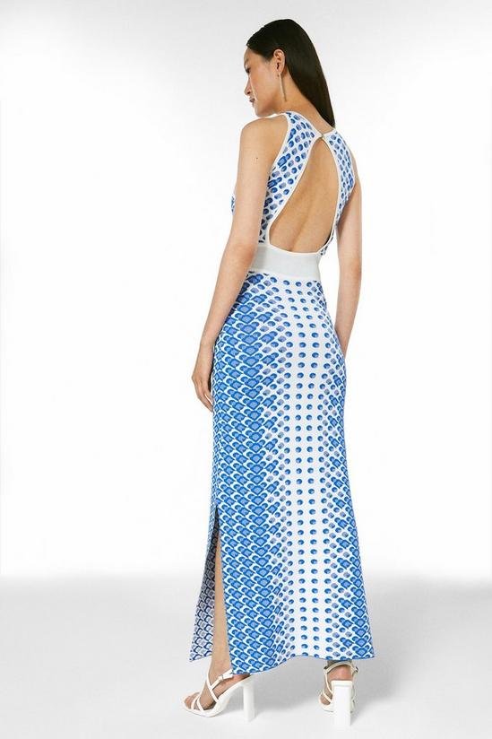 KarenMillen Embellished Geo Knit Maxi Dress 3