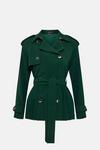 KarenMillen Short Soft Pleated Trench thumbnail 5