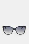 KarenMillen Deep Round Sunglasses With Exposed Core Wire thumbnail 2