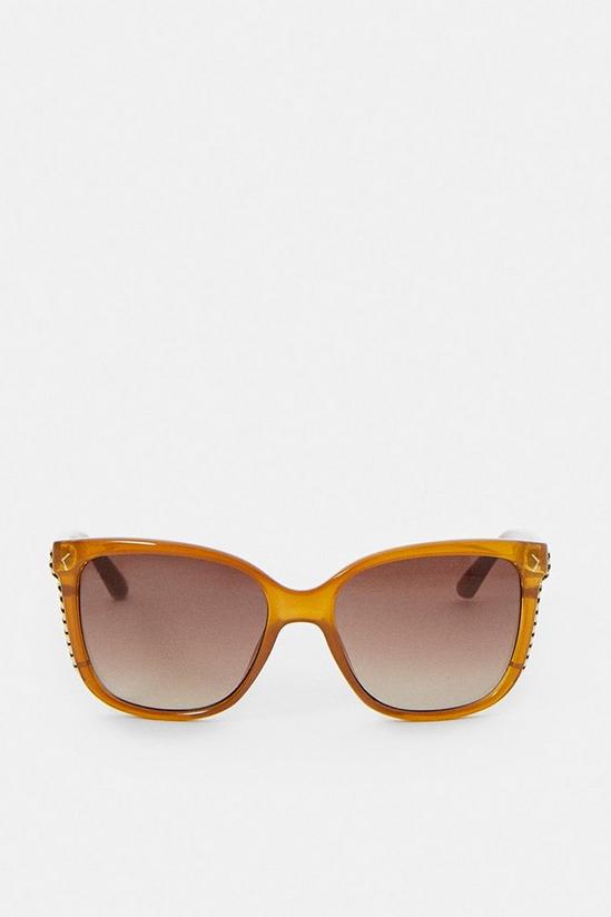 KarenMillen Deep Inland Chain Sunglasses 2