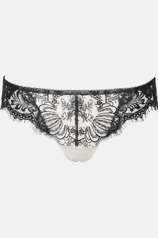KarenMillen Embroidery And Lace Thong 4