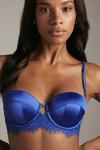 KarenMillen Satin And Lace Padded Balcony Bra thumbnail 2