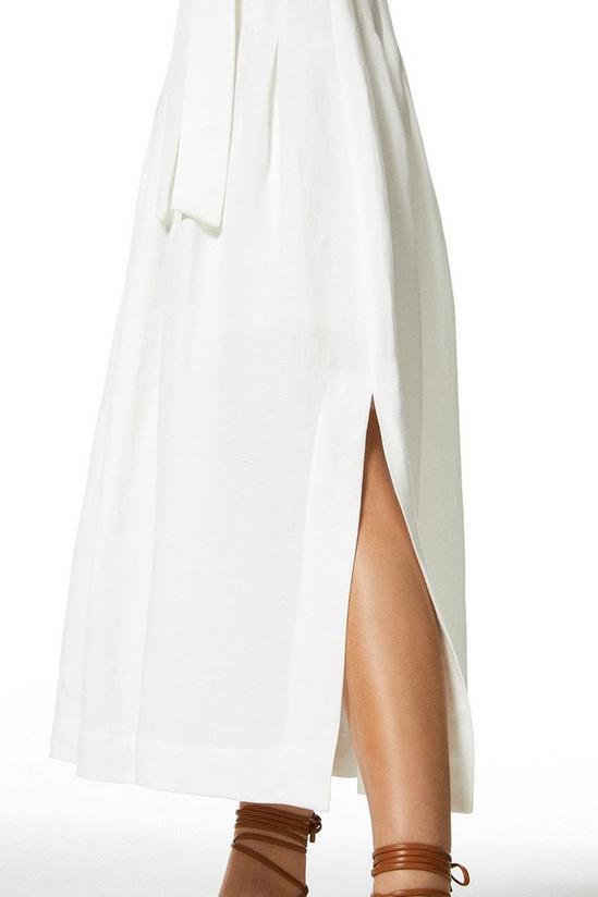 KarenMillen Petite Linen Blend Cami Corset Maxi Dress 2