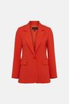 KarenMillen Compact Stretch Single Breasted Jacket thumbnail 5