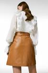 KarenMillen Leather Trench Mini Skirt thumbnail 3
