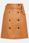 KarenMillen Leather Trench Mini Skirt thumbnail 4