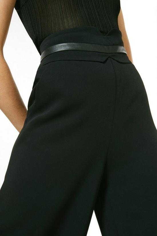 KarenMillen Luxe Viscose Tailored High Waist Wide Trouser 2