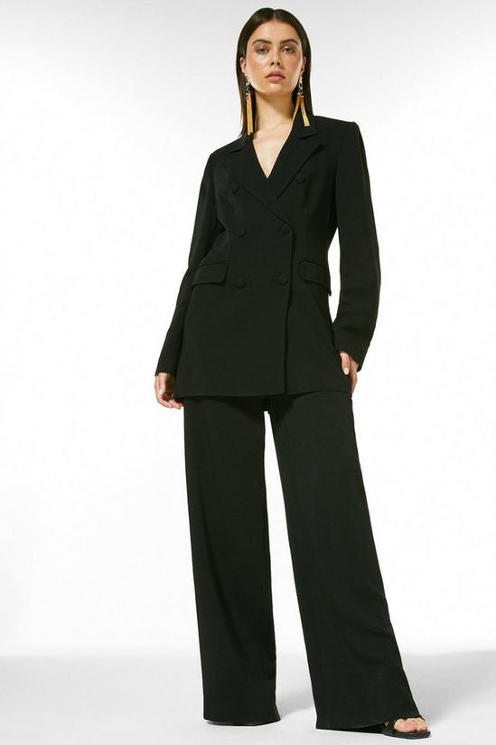 KarenMillen Luxe Viscose Tailored High Waist Wide Trouser 4