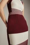 KarenMillen Ribbed Knit Colour Block Skirt thumbnail 2