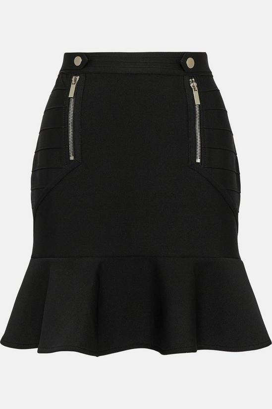 KarenMillen Knit Zip Flippy Skirt Made With Yarn 5