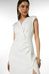 KarenMillen Italian Structured Jersey Tuck Maxi Dress thumbnail 2