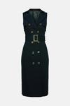 KarenMillen Belted Trench Pencil Midi Dress thumbnail 4