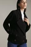 KarenMillen Compact Twill Relaxed Tailored Jacket thumbnail 1