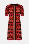 KarenMillen Abstract Jacquard Knitted Dress thumbnail 4