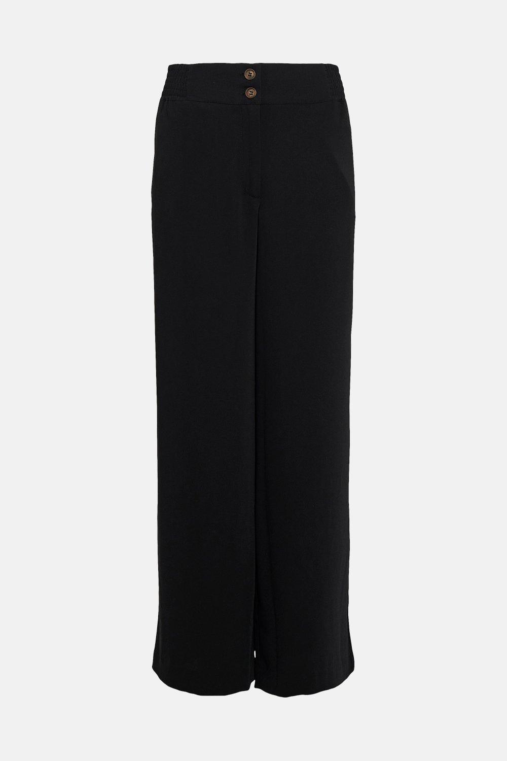 Trousers, Essential Tailored Wide Leg Woven Trousers