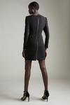 KarenMillen Structured Stretch Long Sleeve Short Mini Dress thumbnail 3