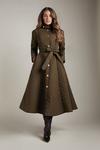 KarenMillen Lydia Millen Full Skirt Maxi Quilted Coat thumbnail 1