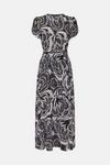 KarenMillen Batik Print Long Woven Wrap Dress thumbnail 4