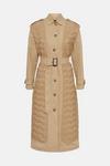 KarenMillen Quilted Hybrid Trench Coat thumbnail 5