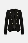 KarenMillen Compact Stretch Military Button Jacket thumbnail 4