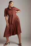 KarenMillen Plus Size Linen Viscose Woven Shirt Dress thumbnail 1