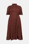 KarenMillen Plus Size Linen Viscose Woven Shirt Dress thumbnail 4
