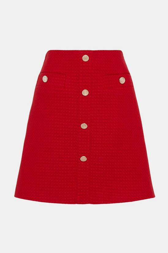 KarenMillen Tweed Tailored A Line Skirt 6