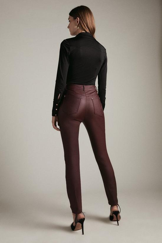 KarenMillen Coated Luxe Cut Skinny Jean 3