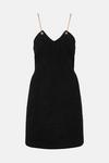 KarenMillen Chain And Eyelet Boucle A Line Dress thumbnail 4