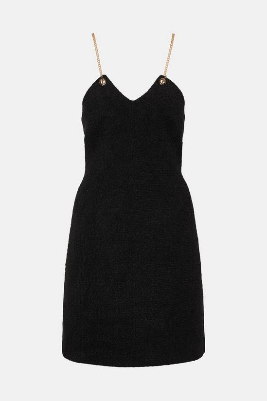 KarenMillen Chain And Eyelet Boucle A Line Dress 4